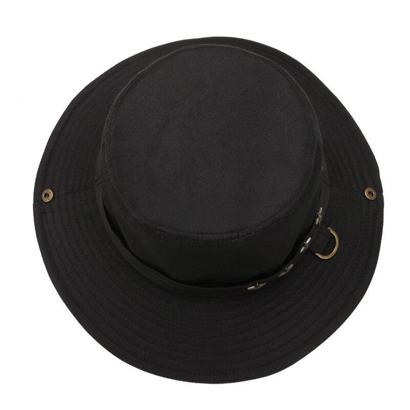 Gorro de pescador con visera ancha para hombre y mujer, sombrilla de ala ancha, impermeable, portátil, para exteriores, para la cabeza, correa para barbilla ajustable, para Golf y senderismo
