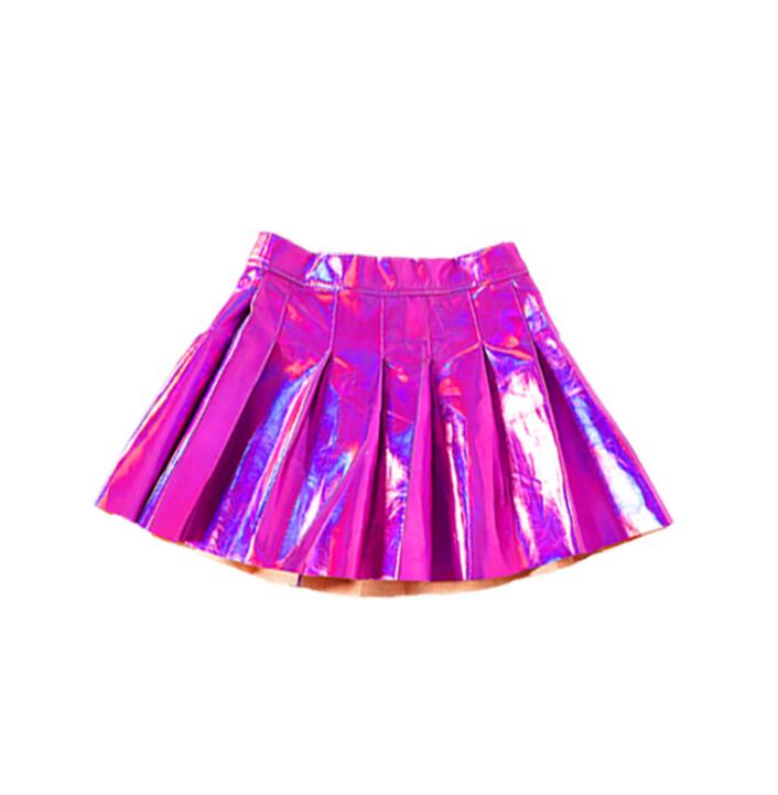 Kids Sequined Hip Hop Clothing Girls Tshirt Skirt Jazz Dance wear Costumes Ballroom Dancing wear Cheerleader Stage Outfits: Red / 110cm-120cm