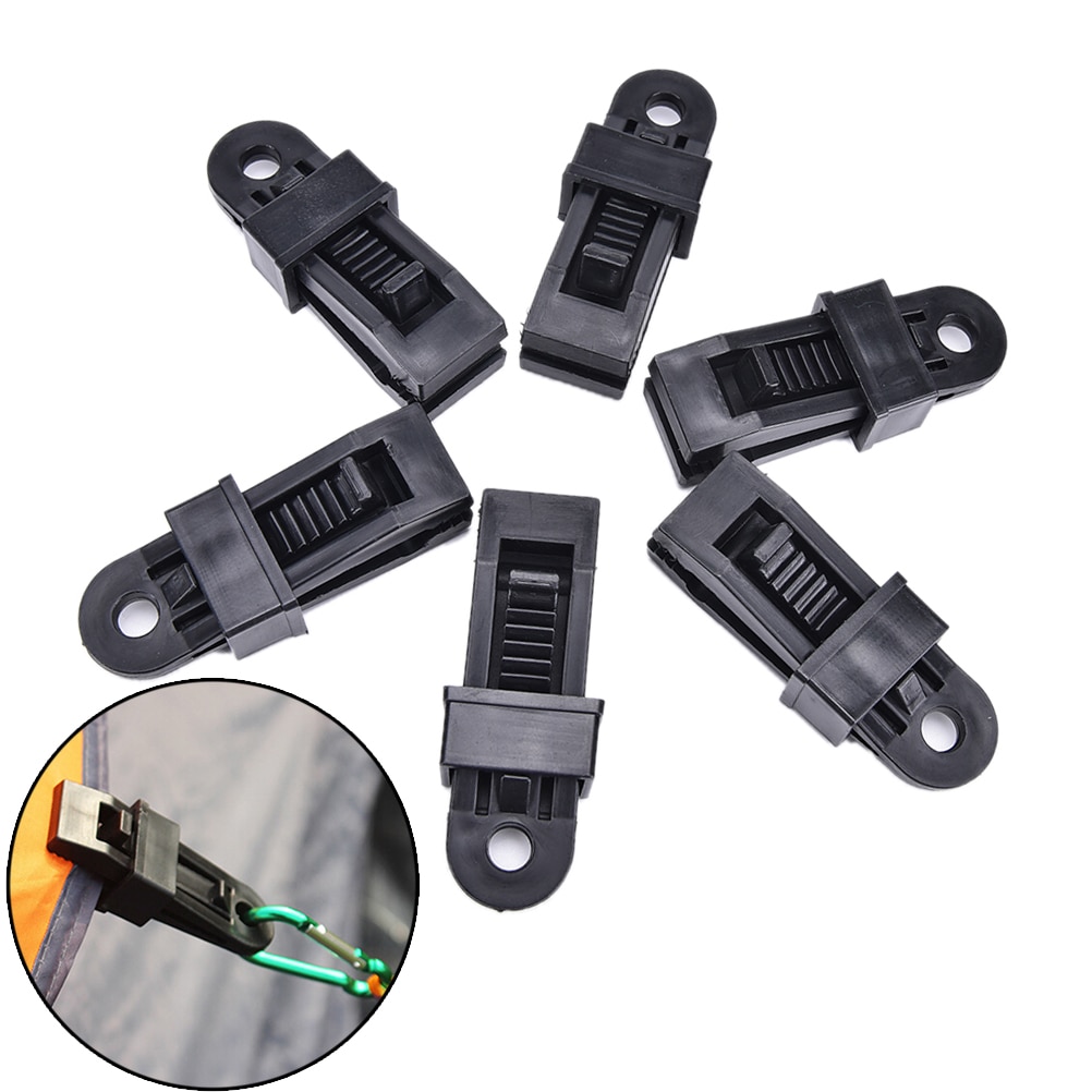 6 stuks tenten luifel wind touw klem luifels buiten kamperen plastic clip clip tenten luifel accessoires