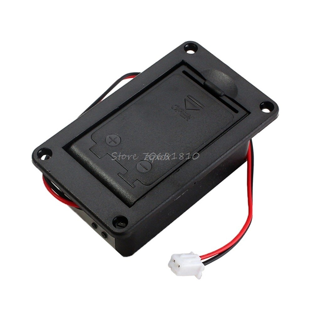 1Pc 9V Batterij Houder Case Box Cover Voor Gitaar Bas Actieve Pickup Connector Rental &