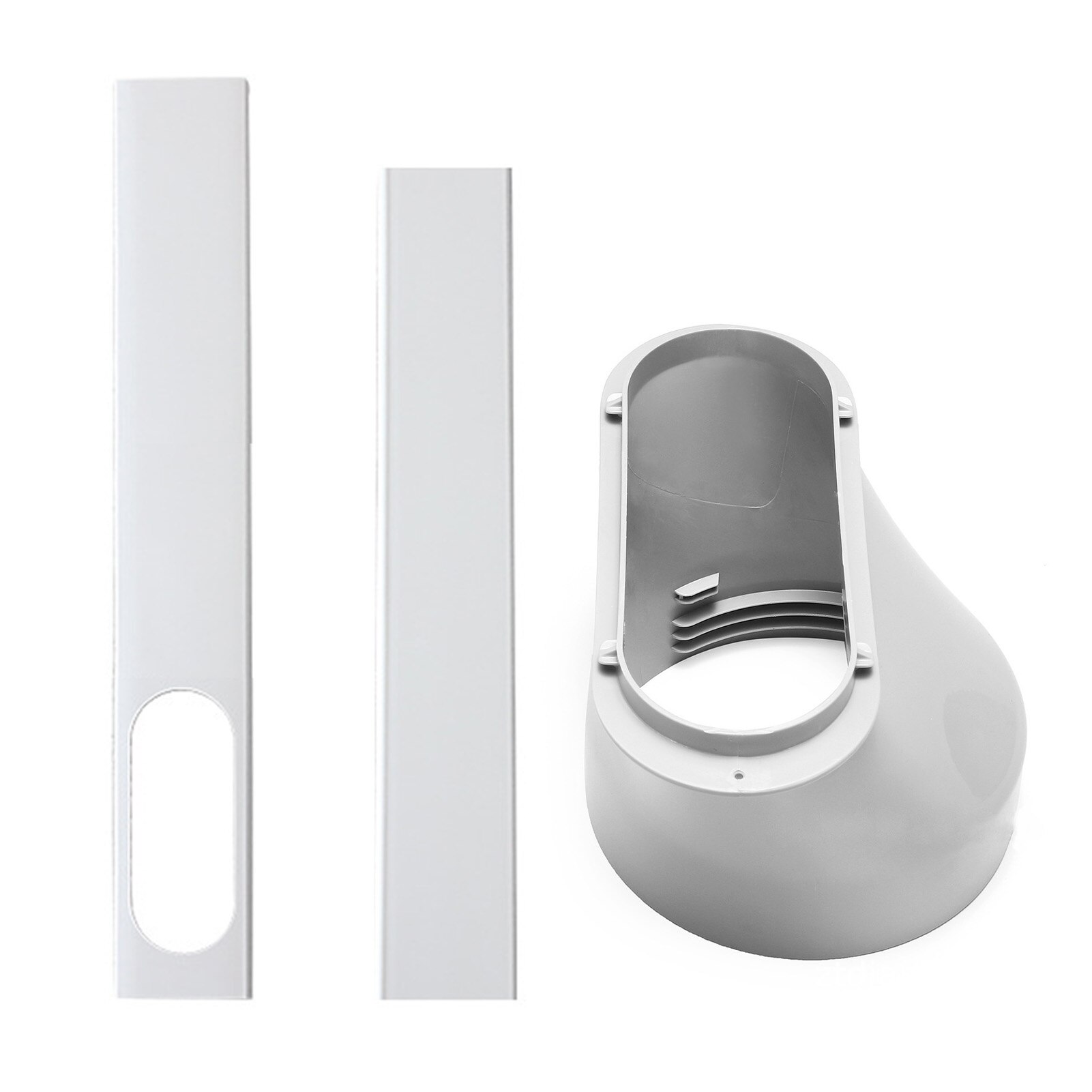 The Newest Airlock Window Seal For Portable Air Conditioner, 400 Cm Flexible Cloth Sealing Plate Window Seal With Zip