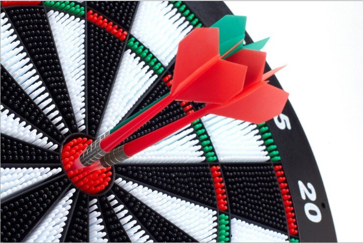 UB Safety Beginner Leisure 17 Inch Safety Plastic Practice Dart Board 42cm 6 Copper Darts Soft Tip Darts