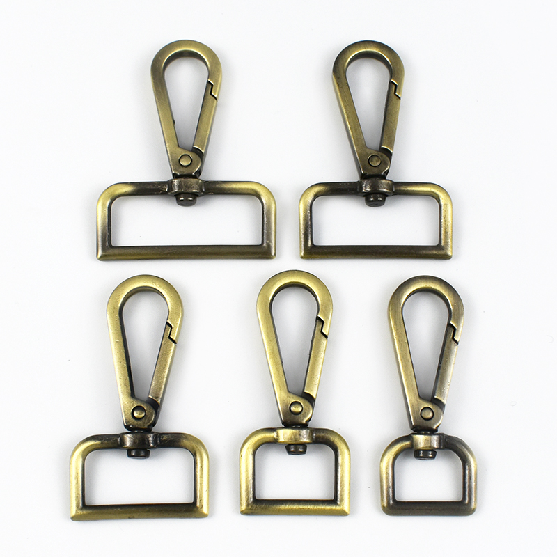 30Pcs 16/20/25/32/50mm Metal Bag Buckles for Webbing Belt Strap Swivel Lobster Clasp Handbag Trigger Snap Hook DIY Clip Buckle: 9# / Antique Zinc
