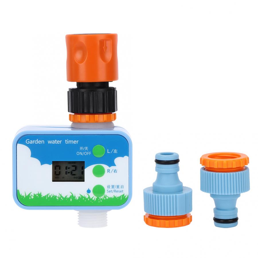 G1/2in Garden Irrigation Water Timer Solenoid Valve Intelligent Watering Timer with Connector Gardening Accessories