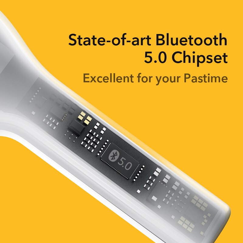 QCY T5 cuffie Bluetooth V5.0 di Tocco Senza Fili di Controllo mini di sport auricolari stereo HD parlare 380mAh della batteria di grandi dimensioni scatola di carico