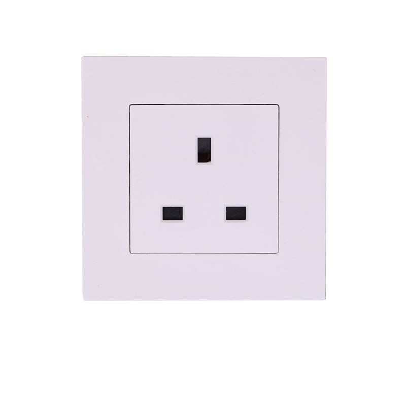 86 Type UK Standard Socket White PC Panel Wall Power Socket Wall Outlet