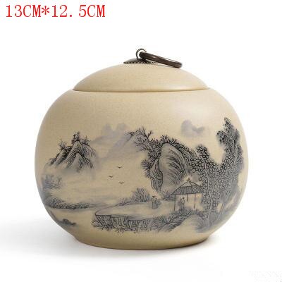 JIA-GUI LUO Farbe Glasur Keramik Tee Caddies Tieguanyin verschlossenen dosen Getrocknete Frucht Tragbare reise Tee Kasten D057: 2