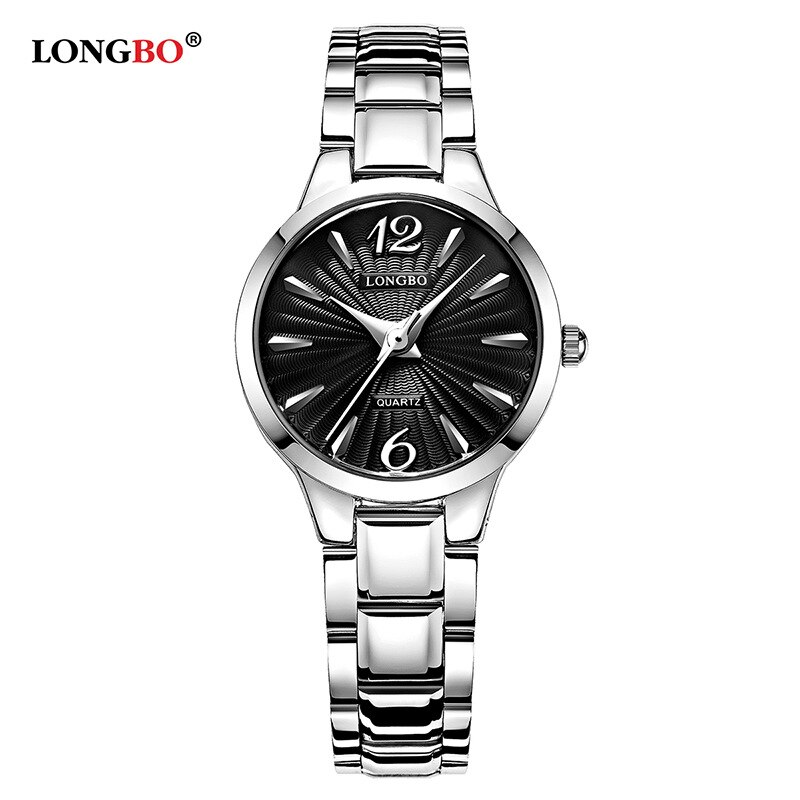 Longbo/80278 Paar Horloge Water Quartz Horloge Casual Stalen Riem Heren Horloge: Paars