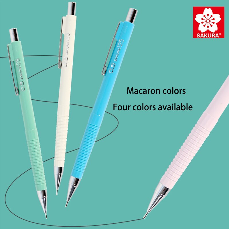 Macaron color Japanese SAKURA mechanical pencil XS-123/125 anti-breaking lead writing pencil 0.3/0.5mm
