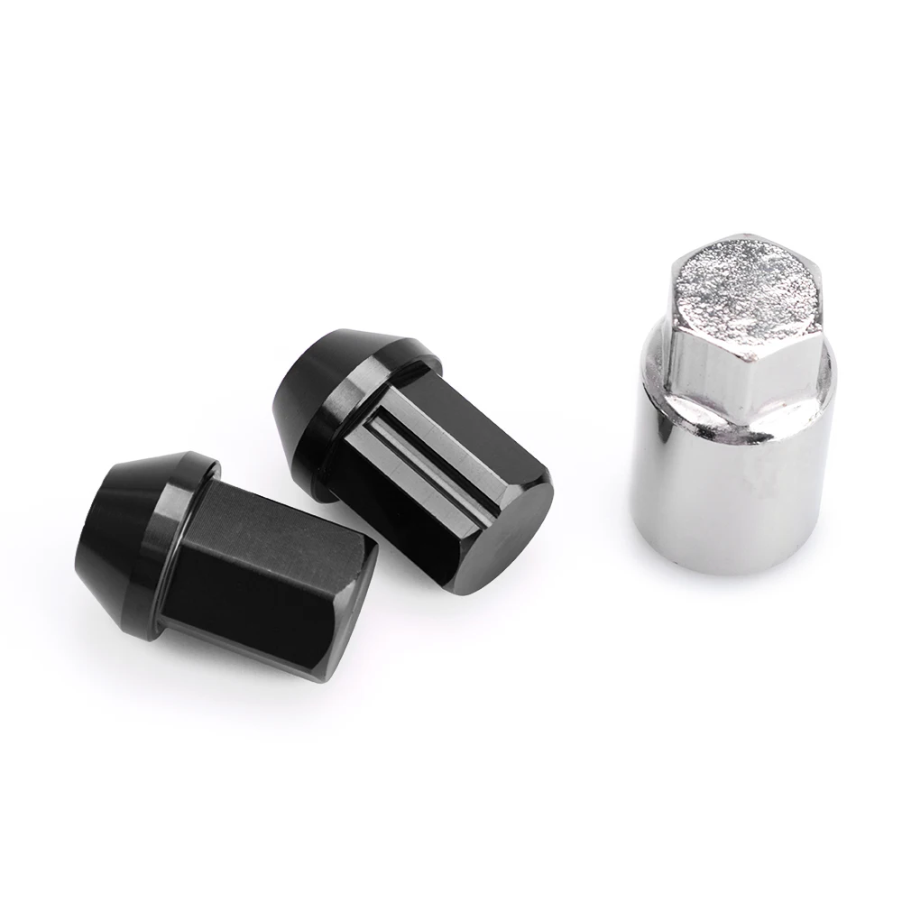 Auto-Diebstahlschutz-Radsicherungsmuttern aus 6061-Aluminiumlegierung, Länge 35 mm, M12 x 1,5 M12 x 1,25 Jdm, Aftermarket-Radmuttern