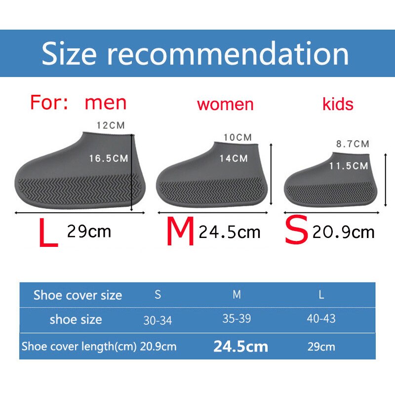 Unisex Materiaal Schoenen Beschermers Regen Laarzen Voor Indoor Outdoor Regenachtige Dagen Waterdichte Schoen Cover Siliconen