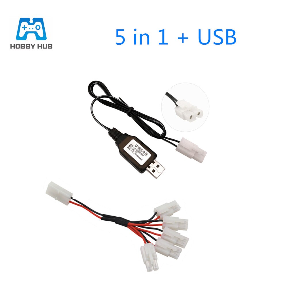 2/3/4 stuks 9.6v 2400 mah oplaadbare batterijen 9.6 v nimh aa-batterijen voor rc-speelgoed, elektrisch speelgoed, auto's, boten, wapens, verlichtingsfaciliteiten: 5 in 1 met usb-stekker