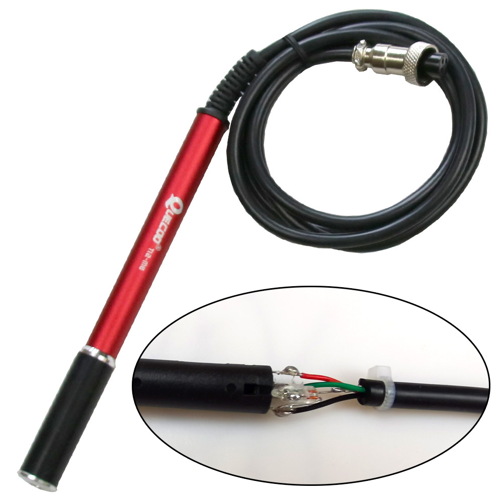 QUECOO 4pin T12-M8 9501 907 P9 Handle For T12-952/942/956 Soldering Iron stationTemperature Digital Electric Controller: WHITE