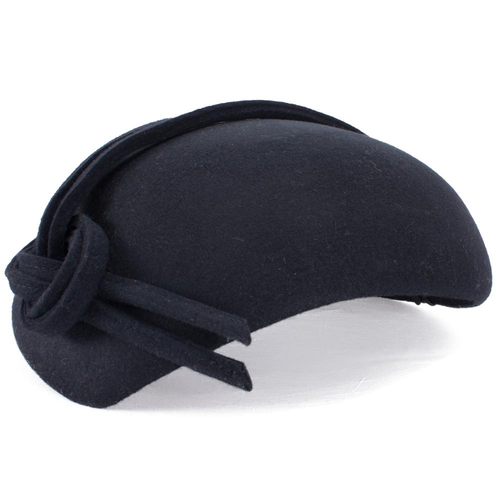 Tocado de fieltro de lana de estilo británico con forma de lágrima para mujer de Lawliet, sombrero de cóctel con boina, sombrero de novia A572