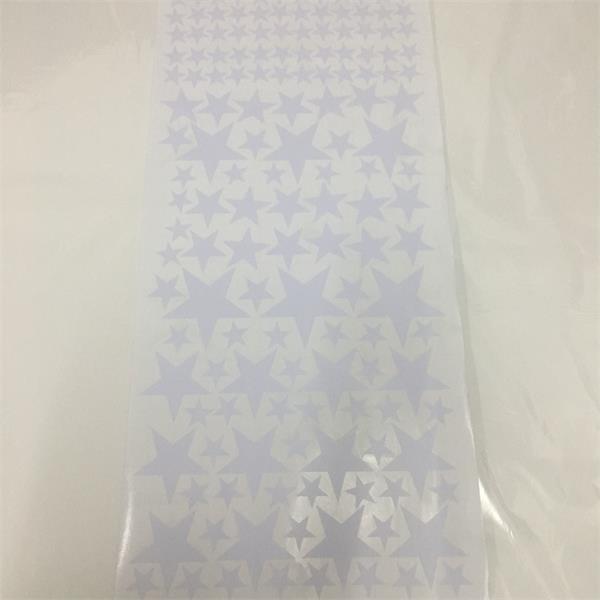 163 stk blandet størrelse 3-9cm tegneserie svarte stjerner veggklistremerker til låve babyrom tapet hjemmeinnredning selvklebende pvc veggdekor: Hvit