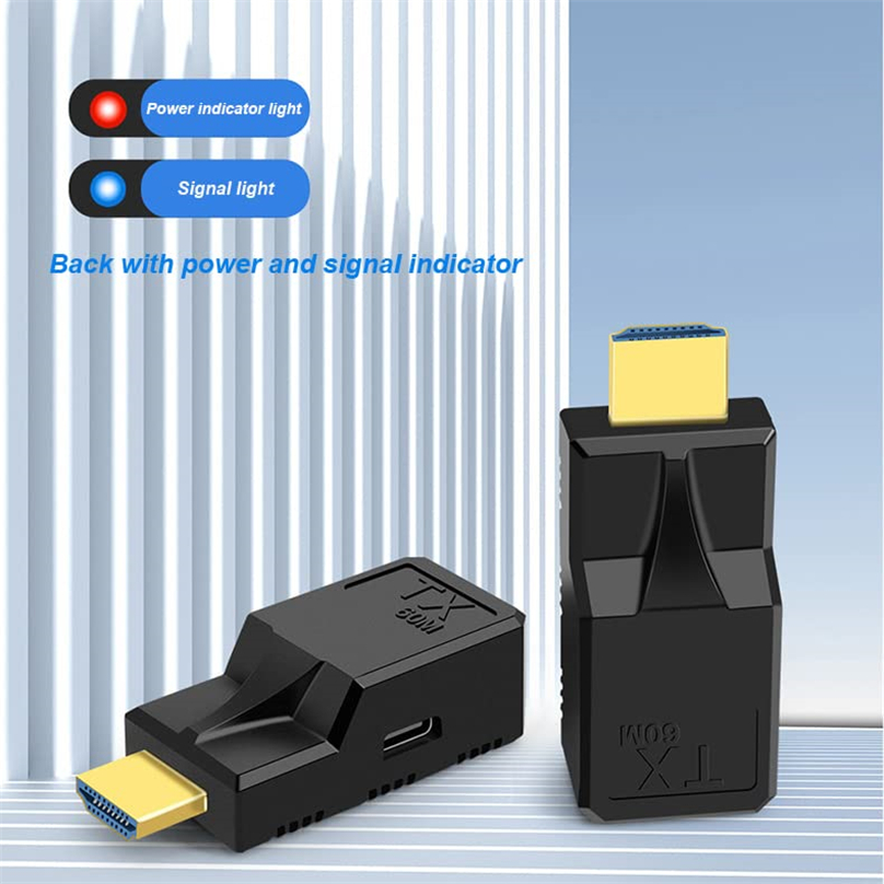 mini 60M konwerter HDMI Kot6 sieć LAN kabel Ethernet 1080P HDMI robić przekaźnik RJ45 przedłużacz bezstratny przekaźnik sygnału