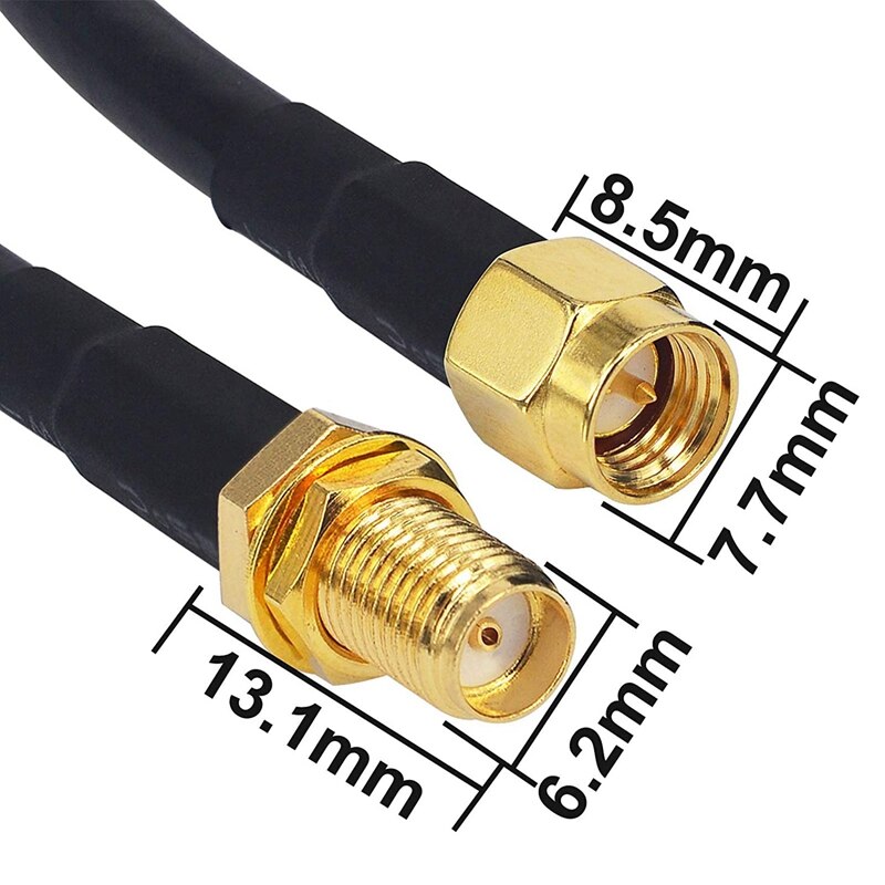25M Wifi Antenne Kabel Sma Male Naar Sma Female Kabel RG58 50 Ohm Sma Man-vrouw Coax Pigtail jumper Kabel Voor 4G