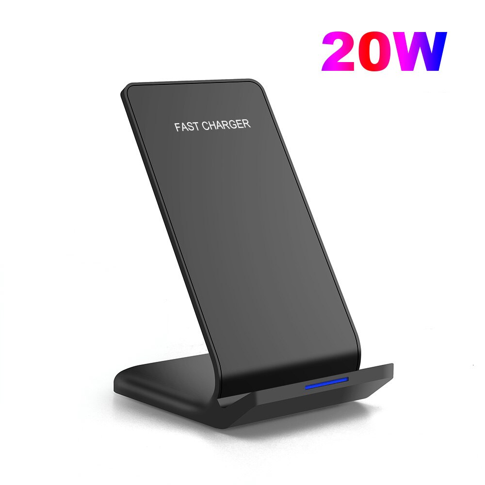 Fdgao 30W Qi Wireless Charger Stand Voor Iphone 12 11 Pro Xs Max Xr X 8 Samsung S20 S10 s9 Inductie Snel Opladen Dock Station: 20W