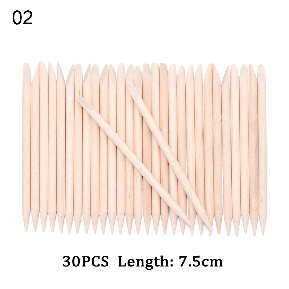 3 Sizes Orange Wood Sticks for Cuticle Pusher Cuticle Remove Tool forks for nails Manicures Tools 10/30/50/100Pcs/Set Whosale: 2