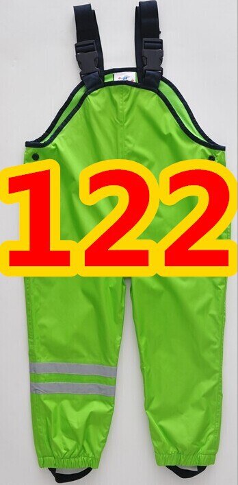Tijd beperkte Verkoop Unisex Solid Lente Retail Broek Voor En Kinderen Koude Wind Regen Waterdichte Overalls In voorraad: Green 122