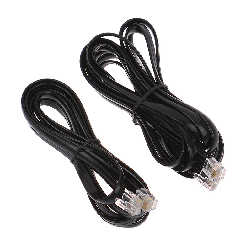Cable de datos RJ11 RJ12 6P6C, Cable de datos Modular macho a macho, cableado recto, PIN out, teléfono, auricular, Cable de extensión de voz