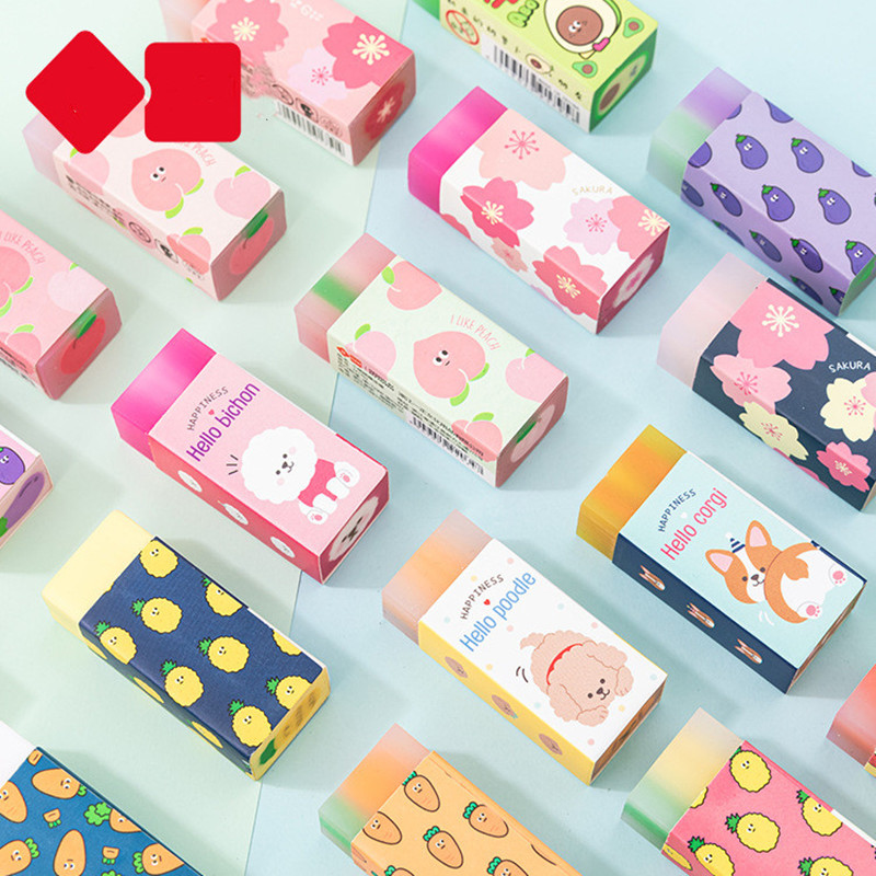 Rubber Eraser Kid School Supplies Stationery borracha material escolar utiles escolares papelaria Fruit Erasers