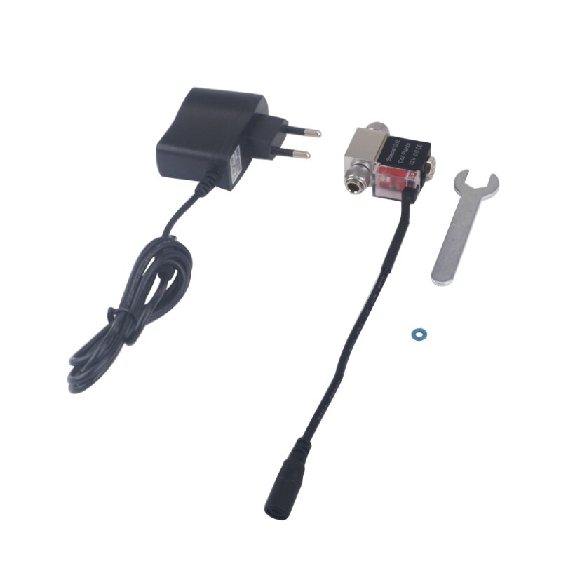 Válvulas de solenoide de CO2 de cabeza única/doble para acuario, regulador de baja temperatura para tanque de peces, magnéticas, eléctricas, AC100-240V: EU-Single Head