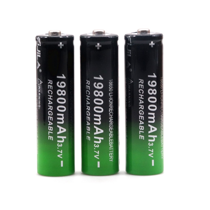 3.7V 18650 19800mAh Rechargeable Battery High Capacity Li-ion Rechargeable Battery For Flashlight Torch headlamp Battery