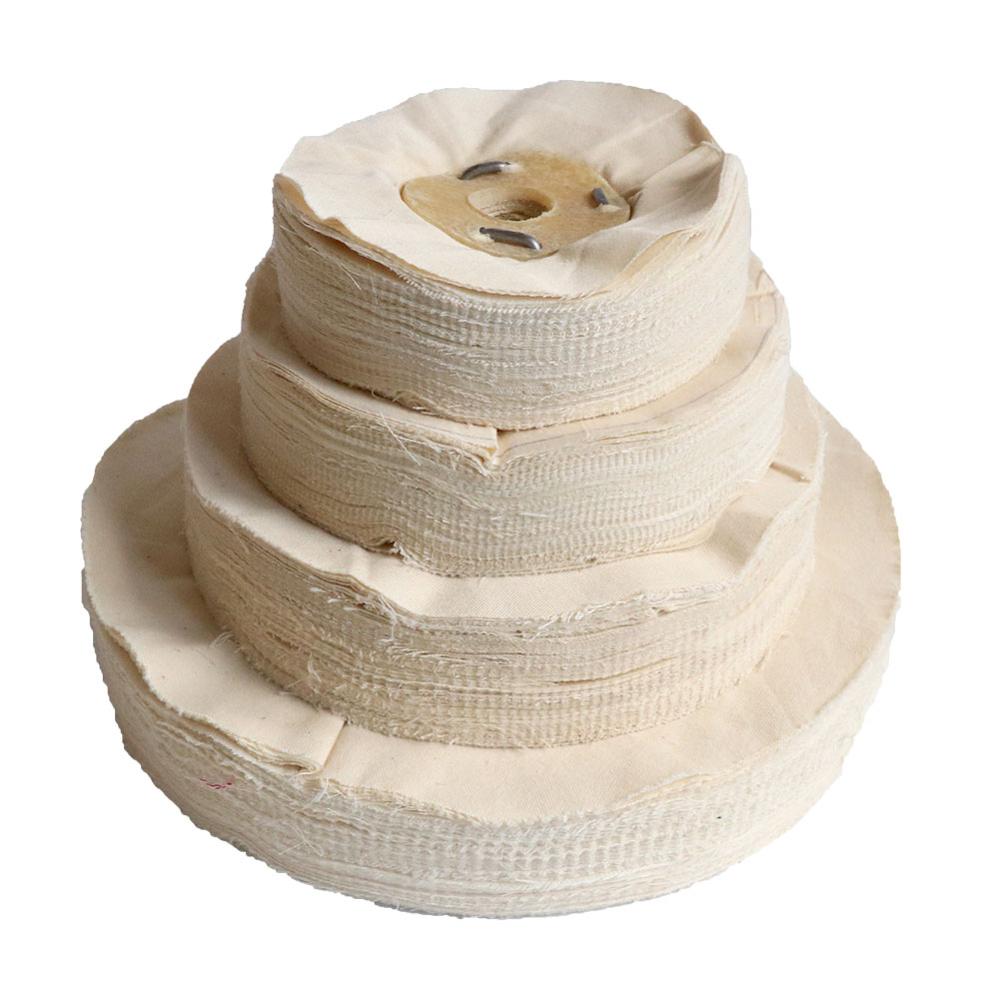 1pc 4 inch- 8"/200mm Cotton Airway Buffing Wheel Hole 5/8" Cloth Open Bias Polishing Buffs Wheel