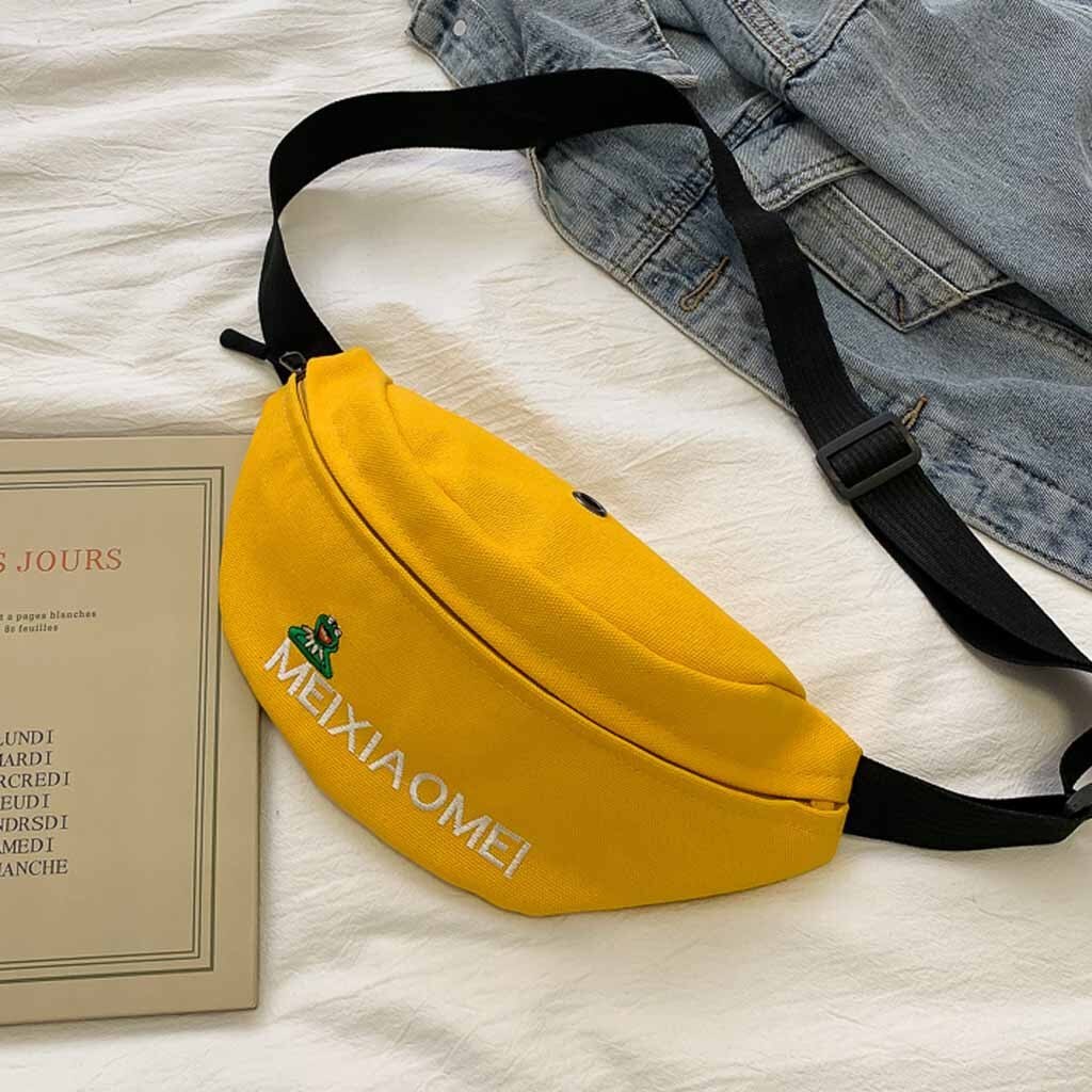 Frauen taille tasche Neue fanny pack für frauen nerka damska Taschen Einfache Sport Telefon geldbörse Brust Tasche sac banane: Yellow