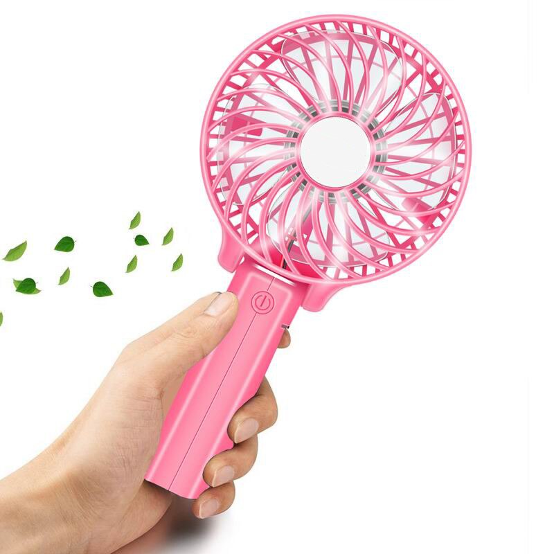 Foldable Hand Fans Battery Operated Rechargeable Handheld Mini Fan Electric Personal Fans Hand Bar Desktop Fan