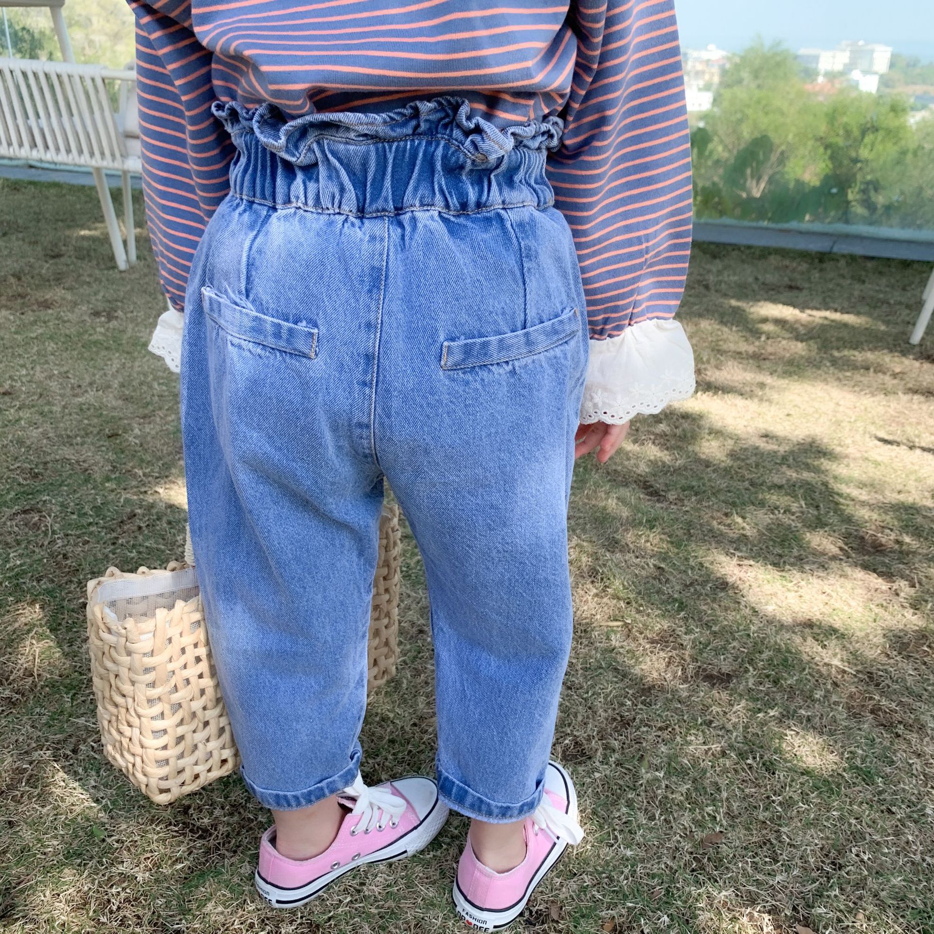 Lente Koreaanse Stijl Baby Meisjes Denim Broek Bud Grandado