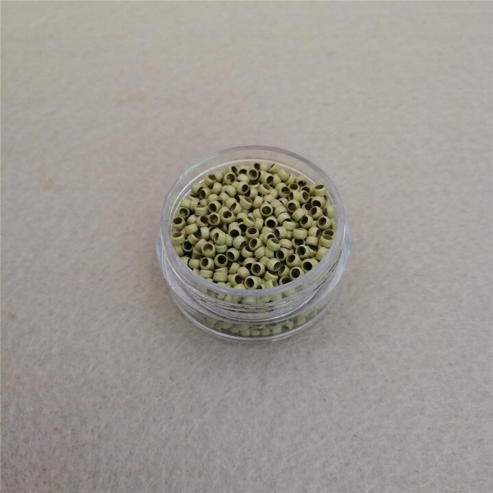 Perles pour extensions capillaires, en cuivre, nano anneaux, 1000 pièces, 2.5mm: color13 Blonde