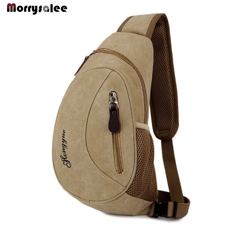 Mode Heren Outdoor Sport Toevallige Canvas Borst Tas Cross body Schoudertas mannen tassen