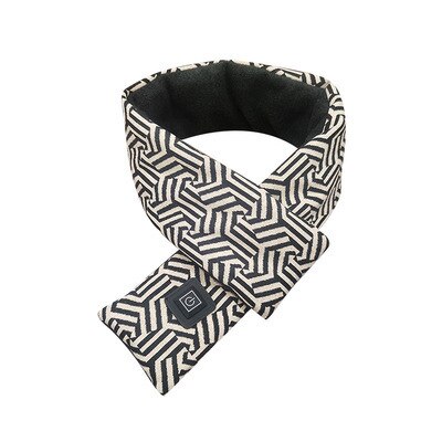 Écharpe chauffante USB améliorée pour garder au pendant la conduite, écharpe chauffante intelligente, solide, équipement de Massage d&#39;extérieur, hiver: black 1
