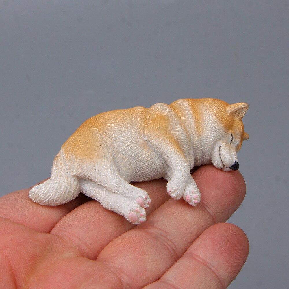 3D Hond Magneten Leuke Slapen Hond Koelkast Magneten Koelkast Sticker Micro Landschap Ornamenten Auto Beeldje Kid Speelgoed: Coffee