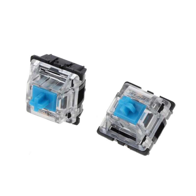 Mechanical Keyboard Gateron MX 3 Pin Blue Switch Transparent Case 10Pcs