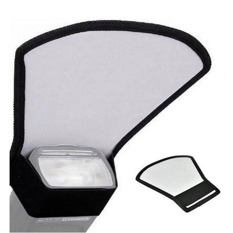 Camera Flash Diffuser Softbox Silver and White Flash Light Reflector for Reflector Photography Studio Accessories