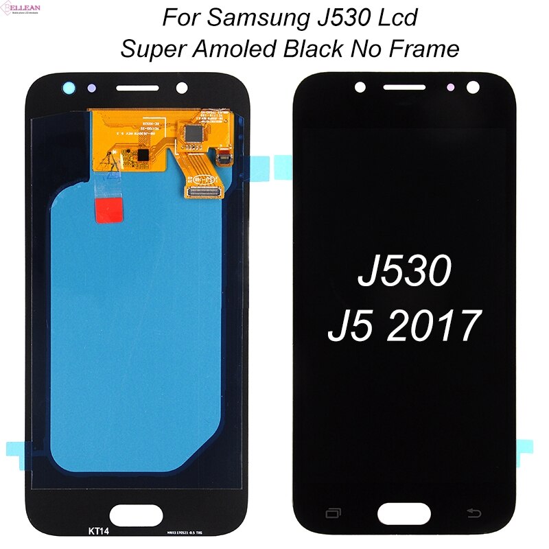 HH Amoled J530F J5 2017 Lcd para Samsung Galaxy J5 Pro Display J530 LCD com conjunto de digitador de tela de toque Frete grátis: Super Amoled Black