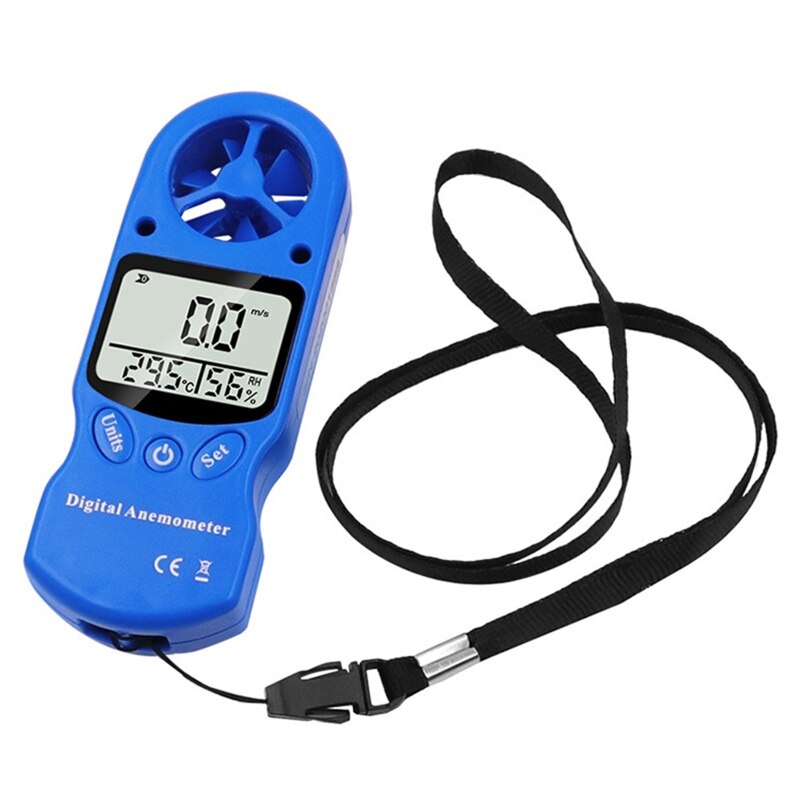 Handheld Lcd-scherm Digitale Anemometer Wind Meter Hygrometer Thermometer Air Flow Velocity Gauge Temperatuur Test
