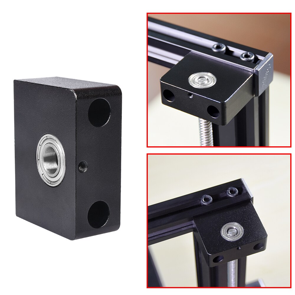 Aluminum Z-axis Leadscrew Top Mount 3D Printer Parts For Creality Ende 3/Pro CR10 CR-10 Fixed Bracket Z-rod Bearing Holder