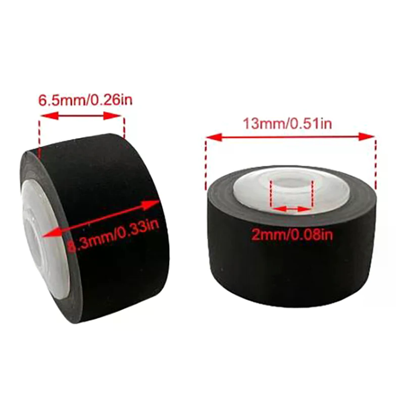 2 Pz 13x8.3x6.5x2MM Auto Premere Cintura Cartuccia Audio Radio Registratore a Nastro Movimento Gomma Pizzico Rullo Stereo Cassetta Deck ruota