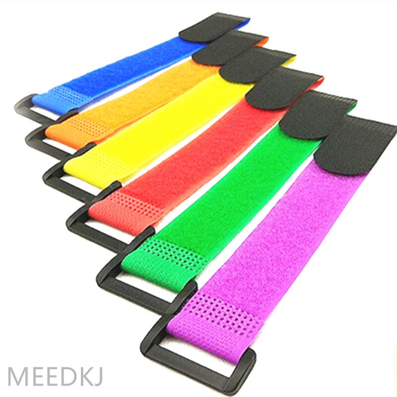 5 stücke 2*15cm umkehren schnalle Klett umreifung fahrrad schnalle Klett umreifung draht bindung Gurt
