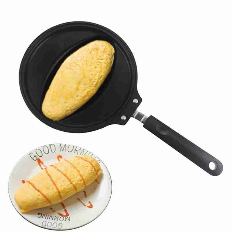 Non-stick Omelette Rice Pan Flat-bottomed Frying Pan Restaurant Egg Dumplings Liquid Omelet Rice Mold For Commercial Gas Stove