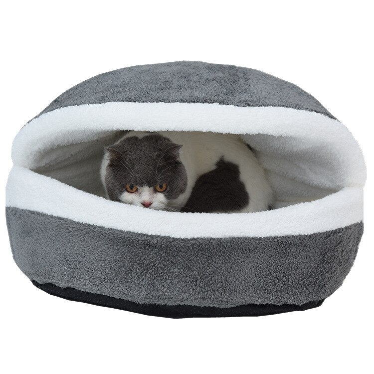 Whpc Pet Cat Bed Huis Hond Bed Kennel Puppy Cave Warm Slapen Bed Winter Warm Bed Voor Katten Kleine Hond huis Voor Katten Producten: 002