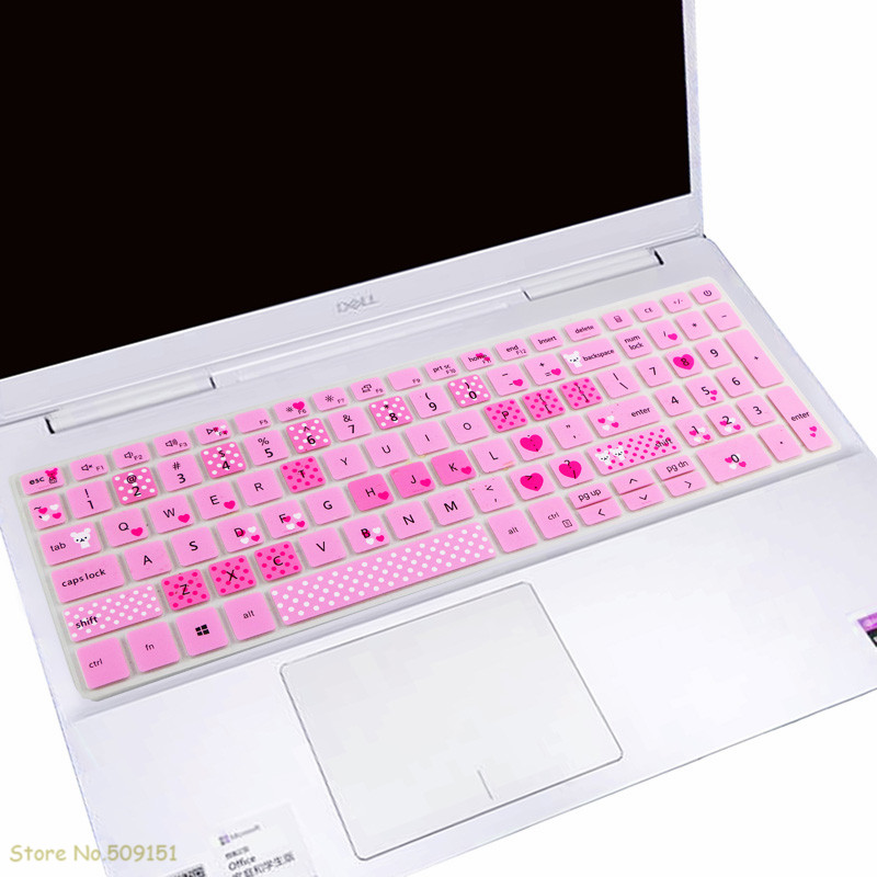 For Dell Inspiron 15 3000 3501 3502 3593 3505 , inspiron 15 5501 5502 5505 5508 Laptop Keyboard Cover Skin Protector: Bear