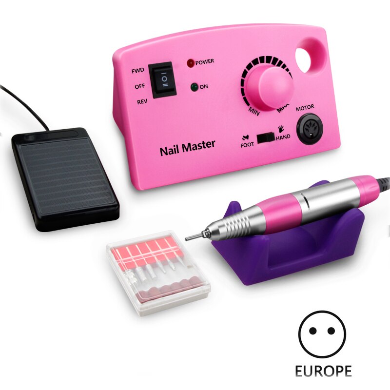 35000 máquina de manicura, taladro eléctrico para uñas, cortadores para manicura, fresadora de uñas, aparatos de manicura, pedicura, equipamiento artístico: DM 209 pink