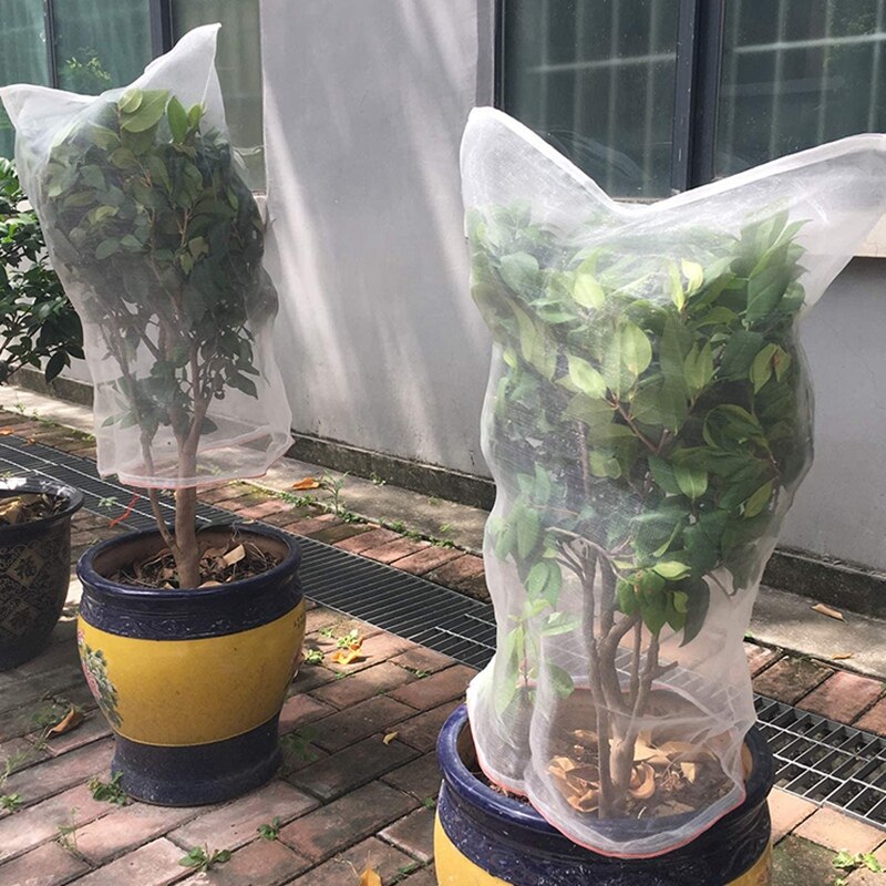 Plant Cover Bags, 20Pcs 23X15 Inch Watermelon Protection Bag with Draw String for Garden Yard Tomatoes Tree Young Plants