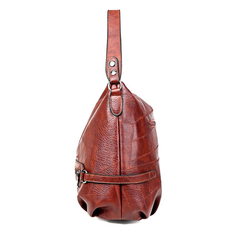 Grand sac fourre-tout noir pour femme avec fermeture éclair, sac à bandoulière multifonction de grande capacité, sacs à main en cuir, sacs hobo simples de couleur unie