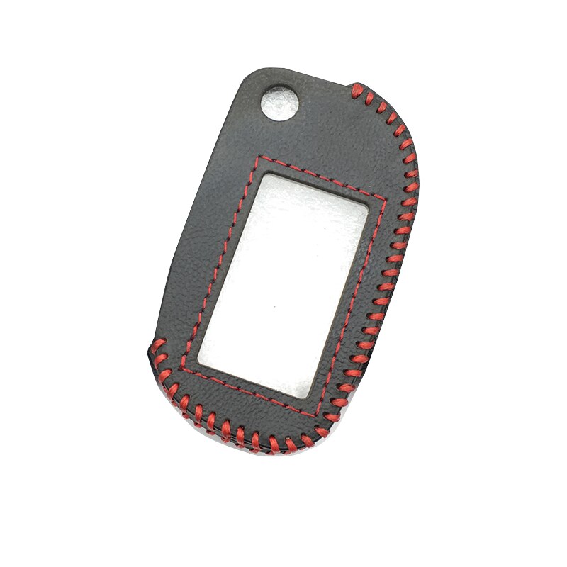 A91 Leather Key Case Cover for Starline A91 A61 B9 B6 uncut blade fob Case A91 folding car flip Remote Control: Red line